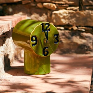 Bordklokke Retro Olive