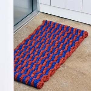 Dørmatte Coco Brown and Navy 40x80