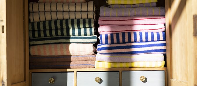 Håndkle og morgenkåpe