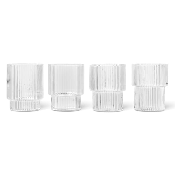 5438 fermLIVING-RippleGlasses-SetOf4-Clear-pack-1.jpg