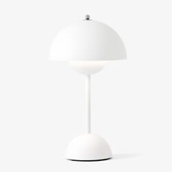 Flowerpot VP9 Oppladbar Lampe Matt Hvit