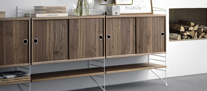 Skap og hyller til stue