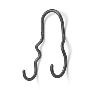 Dobbel Knagg Curvature Svart