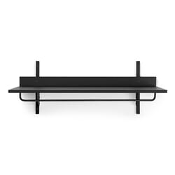 Hylle Sector Svart/Svart L:87 med Stang