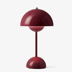 Flowerpot VP9 Oppladbar Lampe Dark Plum
