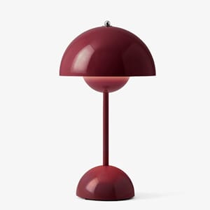 Flowerpot VP9 Oppladbar Lampe Dark Plum
