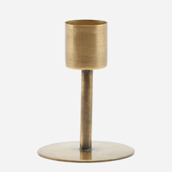 Lysestake Anit  Antikk messing H:7