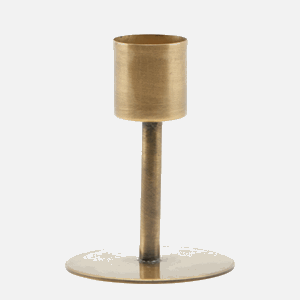 Lysestake Anit  Antikk messing H:7