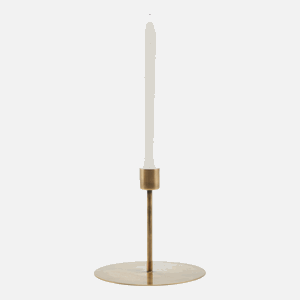 Lysestake Anit Antikk messing H:12