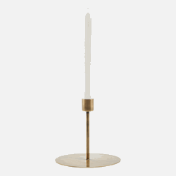 Lysestake Anit Antikk messing H:12