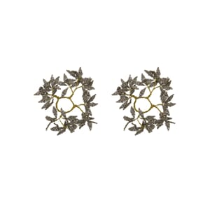 2 stk | Lysmansjetter Pearl Grå/Gull