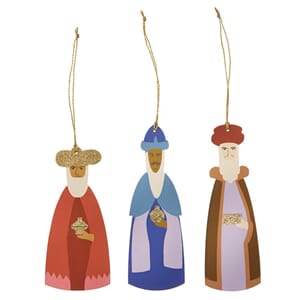 3 stk | Juletrepynt Tre Vise Menn
