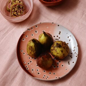 70s ceramics dessert plates lychee (set of 2) (KST0060)6.jpg