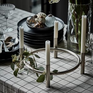 Adventslysestake Maxi Antikk Sølv