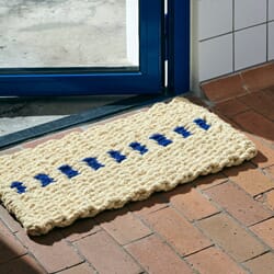 Dørmatte Coco White and Blue 40x80
