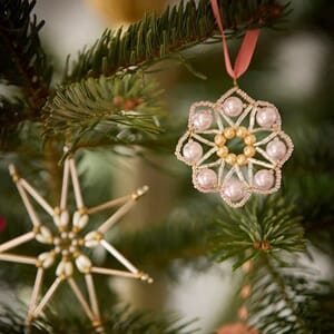 Juletrepynt Crystal Ø5,5cm Ellis Soft Rose