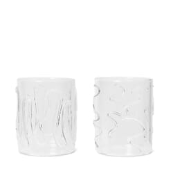 2 stk | Doodle Glass Tall Clear