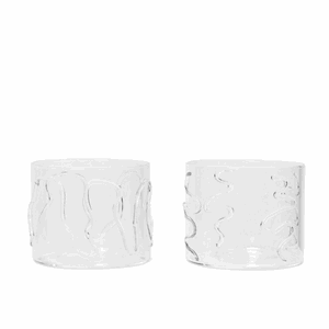 2 stk | Doodle Glass Low Clear