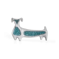 Glass Menagerie Dachshund - Aquamarine