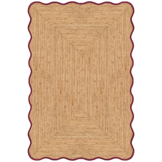 Gulvteppe Scallop Jute Burgundy (SAJUBUH).jpg