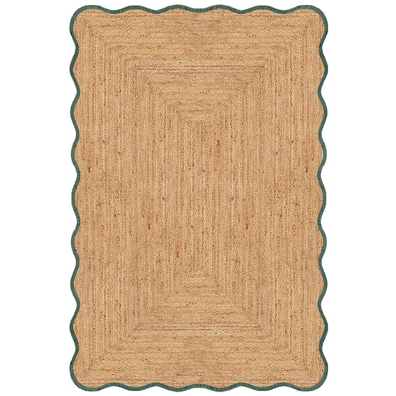 Gulvteppe Scallop Jute Dark Green (SCAJUDGH).jpg