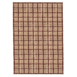 Gulvteppe Strata Braided Jute Burgundy