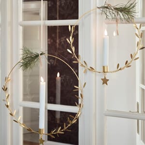 Hengende Lysestake Mistel Messing Ø25