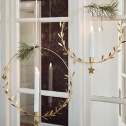 Hengende Lysestake Mistel Messing Ø25