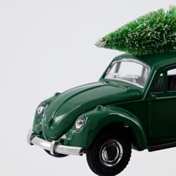 Juledekorasjon Bil Mini 2 Grønn (1).jpg