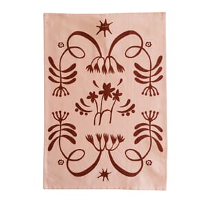 Kjøkkenhåndkle Høytid Rosa