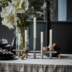 Lysestake Maxi Antikk Sølv L:45