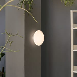 Mist Tak/Vegglampe Matt Hvit AP22 Ø:25 cm