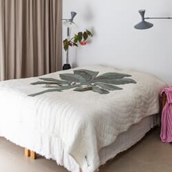 Paradise Sengeteppe White & Green 270x260cm