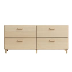 Relief Kommode Lav m/ben Ash