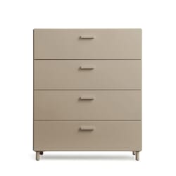 Relief Kommode Bred m/ben Beige