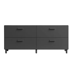 Relief Kommode Lav m/ben Grey