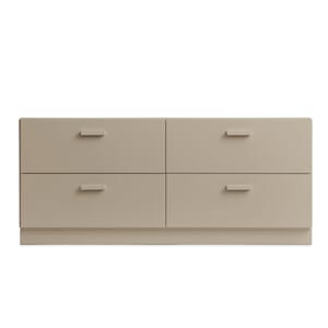 Relief Kommode Lav m/sokkel Beige