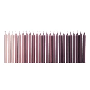 24 stk | Stearinlys Ombre Dark Grape