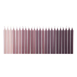 24 stk | Stearinlys Ombre Dark Grape