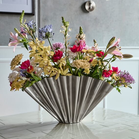 Vase Flood Børstet Sølvfinish  (2).jpg