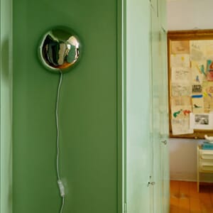 Vegglampe Orb Chrome