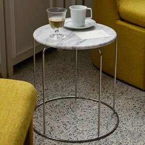 Marmortopp Bianco Carrara til Wire VP11 Stol