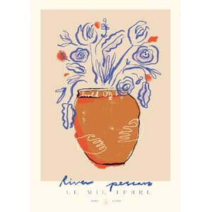 Poster River Pescaro Blue 70x100