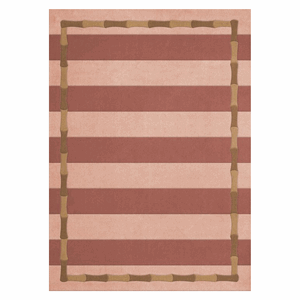 Gulvteppe Alice Crawley Bamboo Stripe Terracotta
