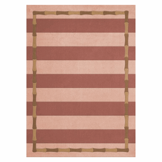 Gulvteppe Alice Crawley Bamboo Stripe Terracotta.png