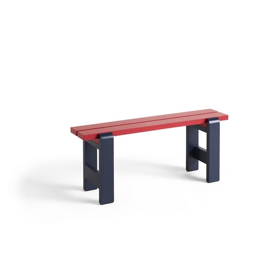 AD127-C953-AN02_Weekday Bench Duo L111 x 23 x H45 cm wine red wb lacquered pinewood  benchtop_steel blue wb lacquered pinewood frame.jpg