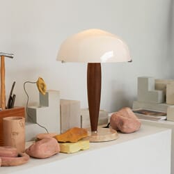 Herman Bordlampe SHY3 Walnut Cream Marble Opal