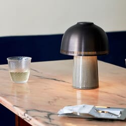 Raku Oppladbar Lampe SH8 Beige Grey & Bronzed