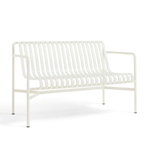 Palissade Dining Bench w. armrest Cream White