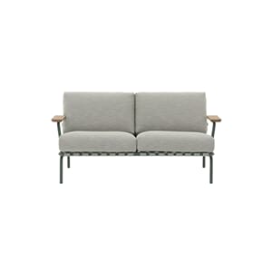 Settle Sofa / 2-Seater - Ribbed Weave 2/Dark Green